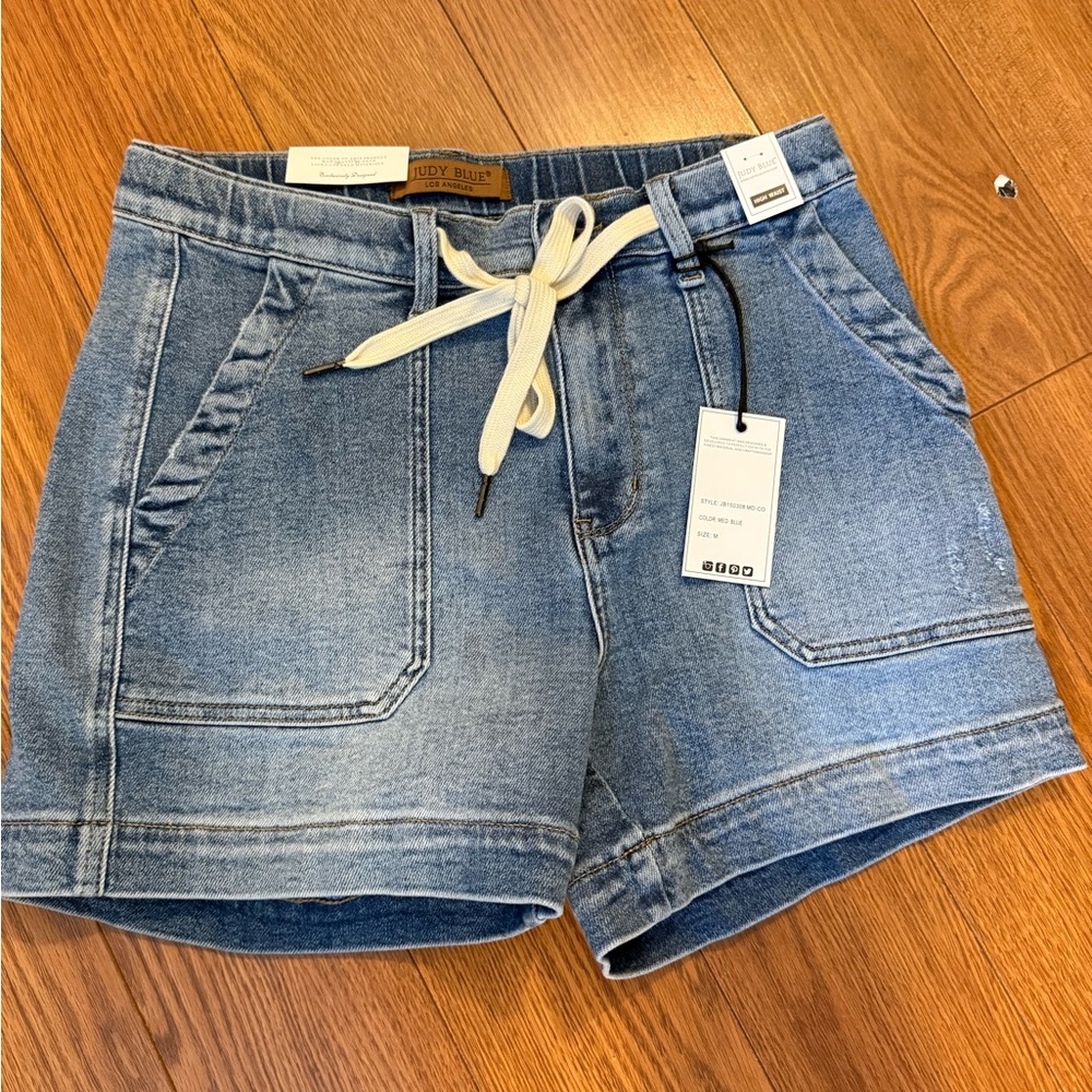 NWT Judy blue Jean Shorts with Drawstring